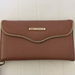 Rebecca Minkoff Phone case/wrist wallet/zip accent